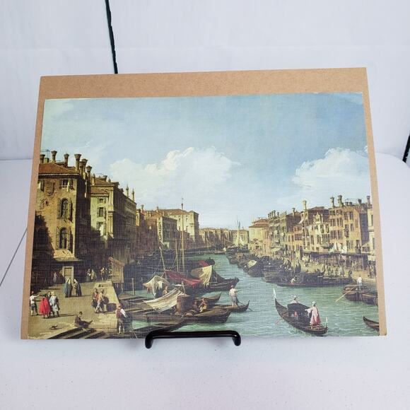 Reproduction Lithograph Grand Canal Rialto Bridge Print - Picture 1 of 5